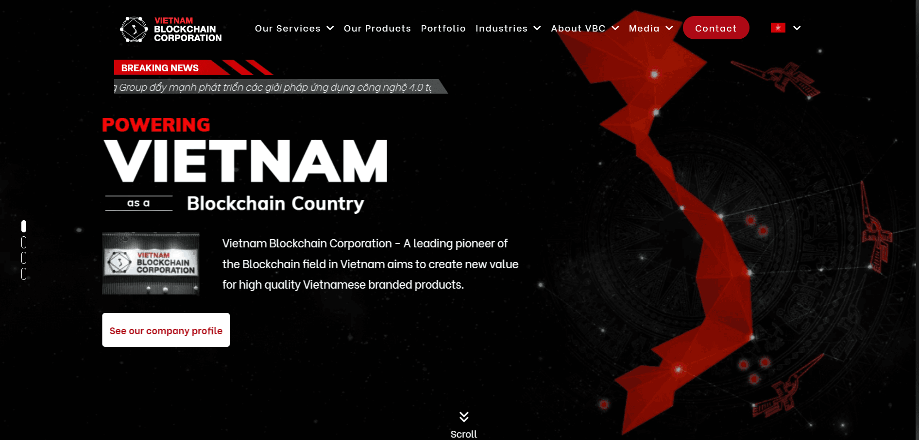 Vietnam Blockchain Corporation Landing